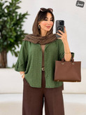 مانتو برکه ژاکارد شیشهای اعلا