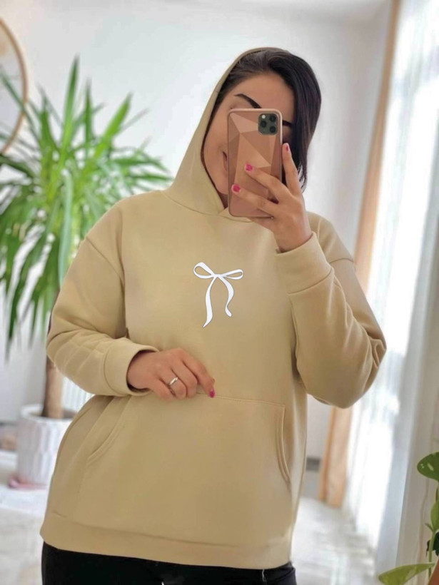ست هودی و شلوار پاپیون زنانه برند پاپیون مدل دورس توکرکی